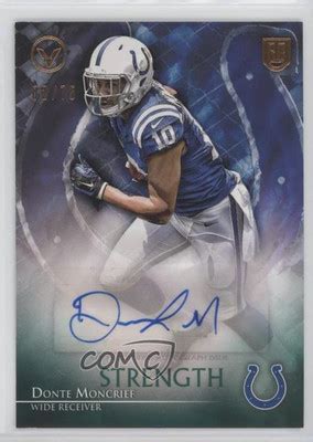 2014 Topps Valor Auto Strength 75 Donte Moncrief VA DM Rookie Auto RC