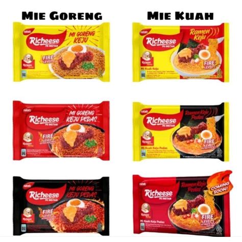 Jual Mie Richeese Mie Instant Keju 74gr Shopee Indonesia