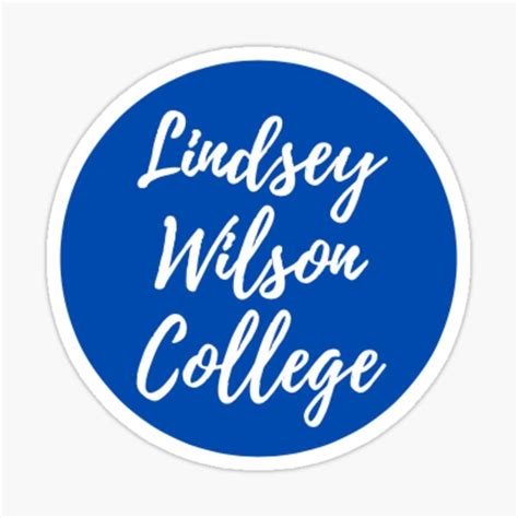 Lindsey Wilson College Sticker By Hellodollee Redbubble