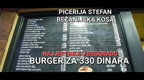 PRONAŠAO SAM NAJJEFTINIJI BURGER U BEOGRADU 150 GRAMA ZA 330 DINARA SA