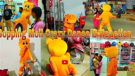 Teddy Bear Funny 😂big Shopping Mall And Crazy Dance With 😂 Barnia Teddy