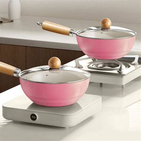 Petite Wok Antiadh Sive Pour La Cuisine Domestique Casserole Fond