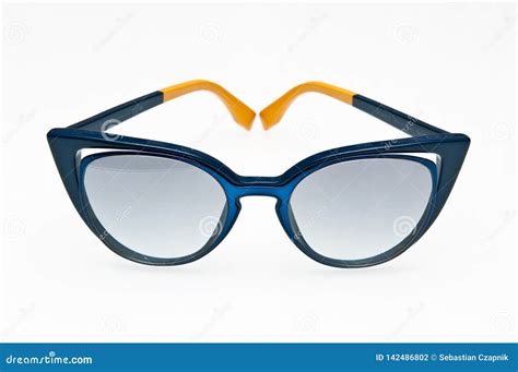 Fashionable Blue Sunglasses Of Fendi Brand Editorial Photography Image Of Glasses Sunglasses