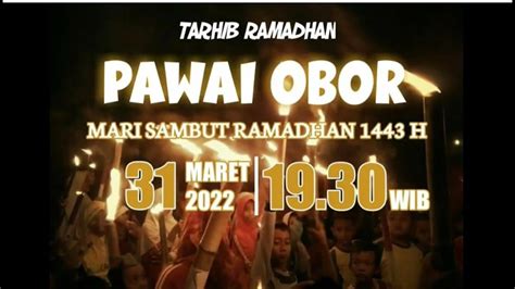 TARHIB RAMADHAN PAWAI OBOR YouTube