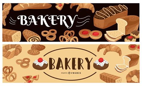 Bakery Banner Set Vector Download