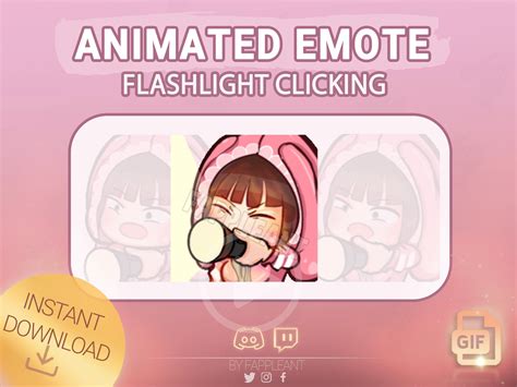 DBD Animated Emote Feng Min Bunny Pink Flashlight Survivor Flashlight ...