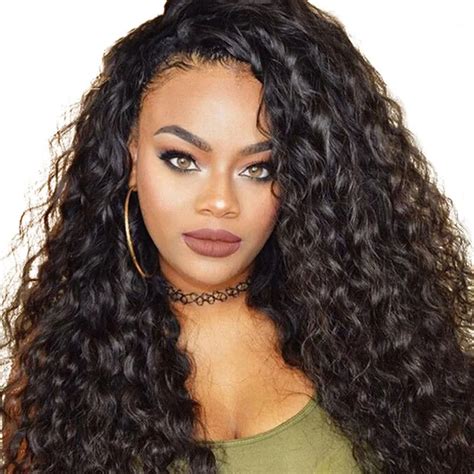 Brazilian Water Wave Lace Front Human Hair Wigs Front Lace Wigs With