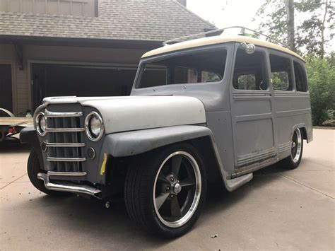 1953 Willys Wagon Wagon Grey RWD Automatic Restomod For Sale