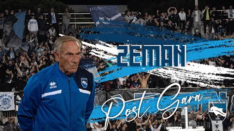 Post Gara Pescara Vis Pesaro Mister Zeman Youtube