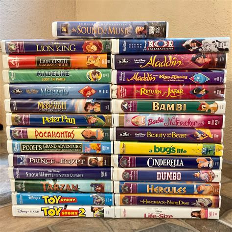 Disney VHS Video Tapes Choose Your Favorite Disney Movie From - Etsy