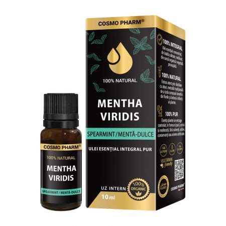 Ulei Esential Integral Pur De Menta Dulce Ml Cosmophar Farmacia