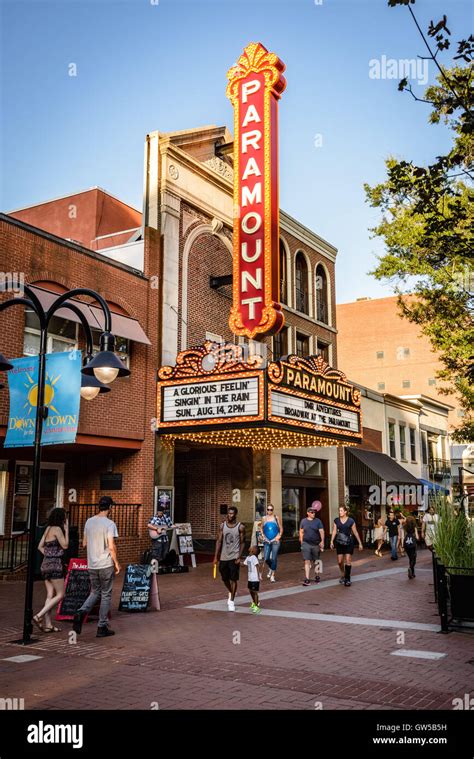 Paramount Theater, Historic Pedestrian Downtown Mall, East Main Street ...