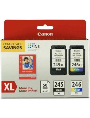 Pack combiné de cartouches d encre Canon PG 245XL CL 246XL avec