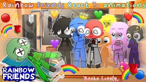 🌈 🌟rainbow Friends React To Rainbow Funny Animations 💕🌈🌟 ⚡️🔥🎃 Part9