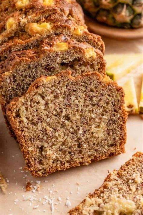 Hawaiian Banana Pineapple Bread