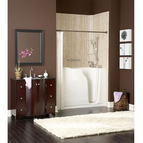 American Standard Walk-in Bath 52-in L x 30-in W x 42-in H White ...