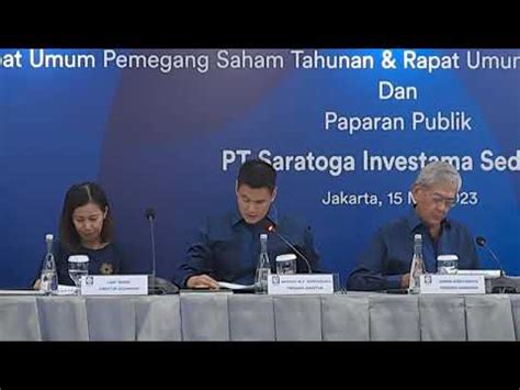 Laporan Keuangan Konsolidasian 2022 RUPS 2023 Saratoga Investama