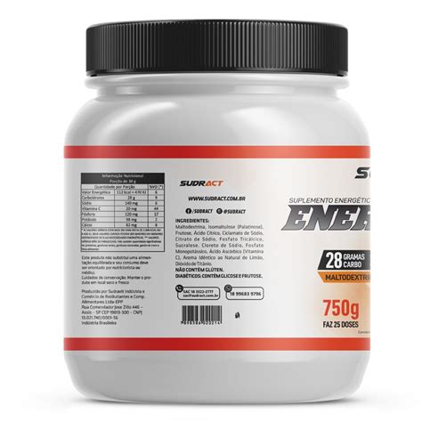 Energy Pro 750g Sudract Nutrition