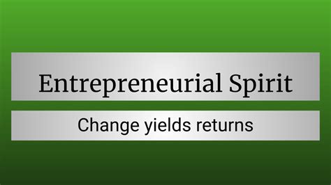 Entrepreneurial Spirit Upper Ground