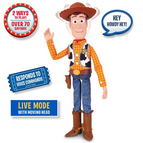 Toy Story 4 Disney Pixar Sheriff Woody With Interacti B07jc8vnln