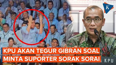 KPU Akan Tegur Gibran Usai Bakar Semangat Pendukung Di Debat Capres