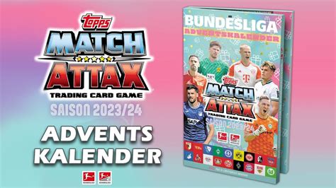 Adventskalender Topps Bundesliga Match Attax Cards Youtube