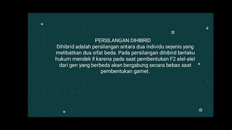 Tugas Genetika Persilangan Monohibrid Dan Dihibrid Youtube