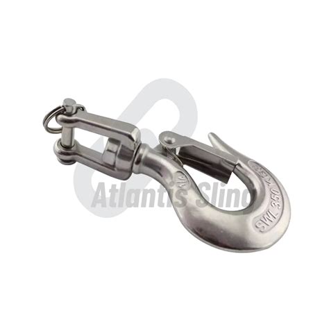 Stainless Steel 304 Clevis Swivel Slip Hook With Latch