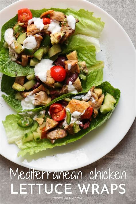 Chicken Lettuce Wraps Recipe Mediterranean Style Meal Prep Her