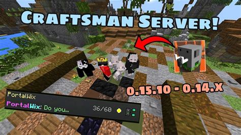 Popular Craftsman Server MCPE 0 15 10 0 14 X Join Now And Play