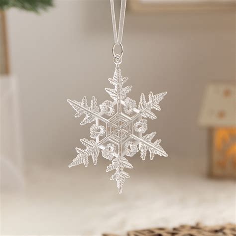 Yulier Pcs Snowflake Christmas Ornaments Christmas Tree Decorations