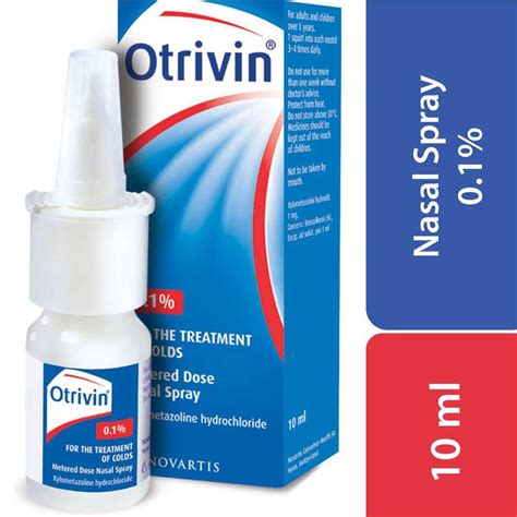 Otrivin Adult Nasal Spray 10ml Oasis Pharmacy