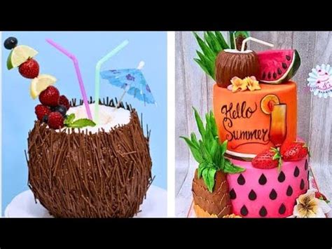 Coconut Realistic Cakecoconut Shape Cakecoconut Cake Decorating Ideas