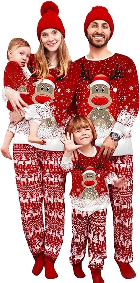 Btonge Nachtw Sche Outfit Schlafanz Ge Set Weihnachts Pyjama Familie