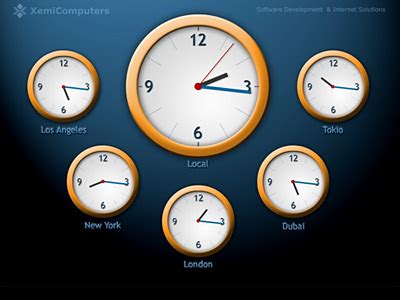 World Clock ScreenSaver screenshots - Windows 7 download - win7dwnld.com