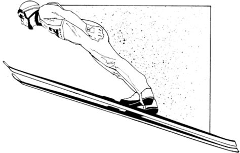 Ski Jumping Coloring Page Free Printable Coloring Pages