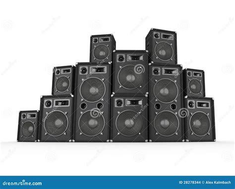 Speaker Stack Stock Images Image 28278344