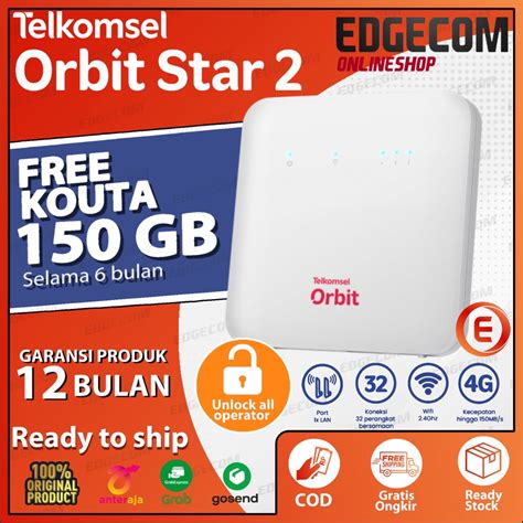 TELKOMSEL Router Wifi Modem Mifi 4G LTE Huawei B312 Orbit Star 2 Gratis