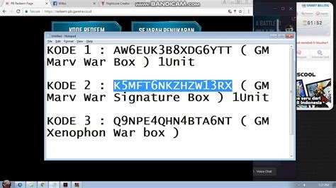 REDEEM KODE PB GARENA TERBARU 2018 PBICDAY 1 YouTube