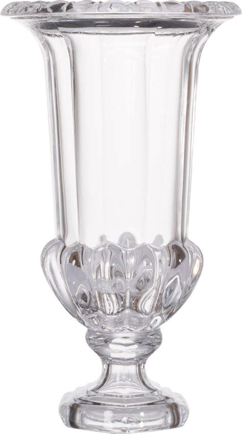 15 Clear Livie Glass Urn Vase Traditional Vases By Hedgeapple