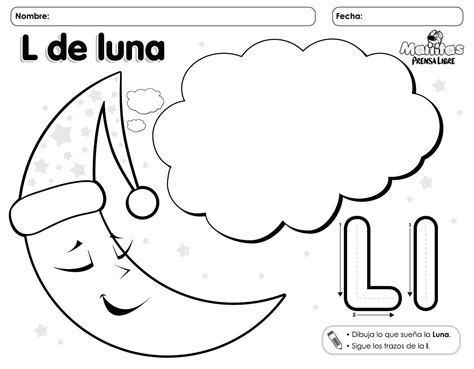 L De Luna Actividades De Letras Letra L Aprender Las Letras