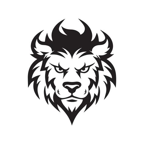 Lion head logo, Lion illustration, Lion logo vector, mascot logo, Lion ...