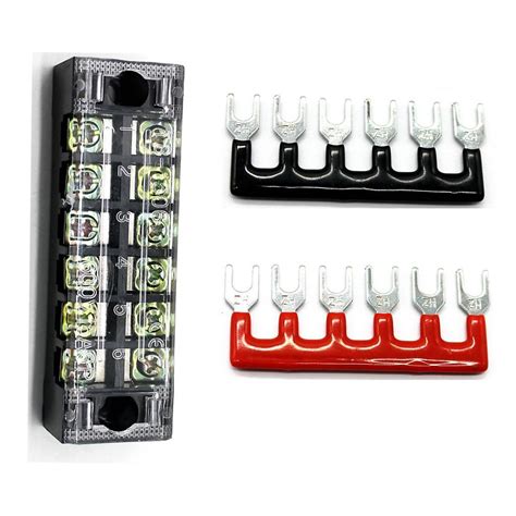 Dual Row Positions Screw Barrier Terminal Blocks Strip Connector V A