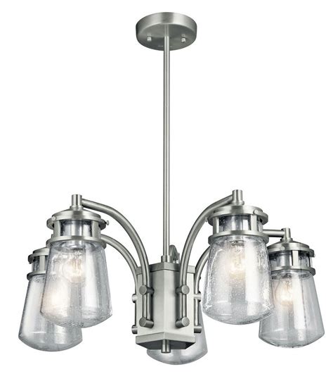 Kichler Lighting Lyndon Five Light Outdoor Chandelier Brushed