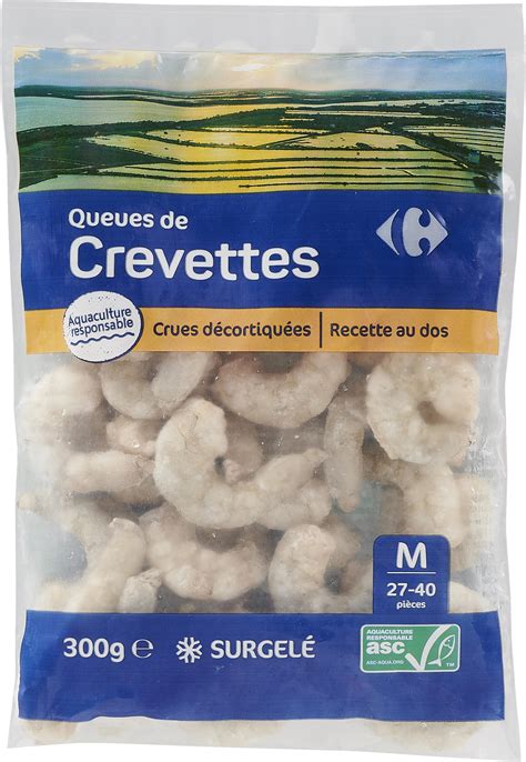 Queues De Crevettes Crues D Cortiqu Es Carrefour G