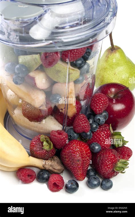 Fruit Smoothie Blender Stock Photo - Alamy