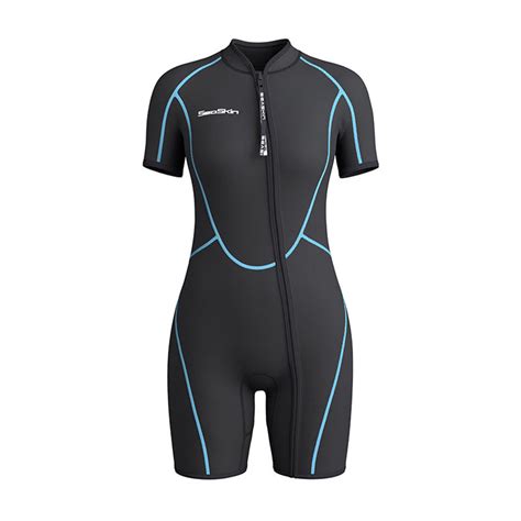 Womens Wetsuit Shorty with Front Zipper | Seaskin Wetsuits – SeaskinShop