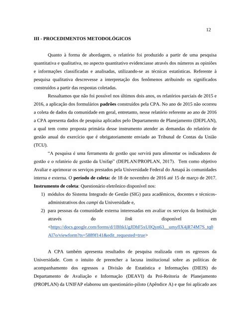 PDF RELATÓRIO DE AUTOAVALIAÇÃO INSTITUCIONAL ão Parcial PDF