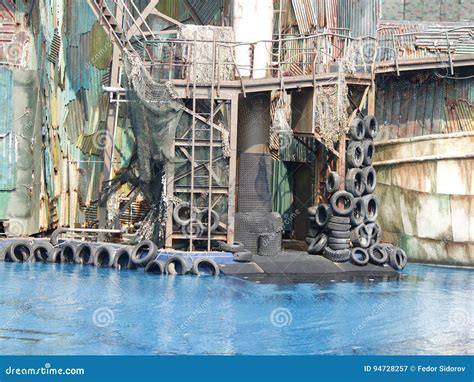 Various Waterworld Decorations Editorial Photography Image Of Plate Ladder 94728257