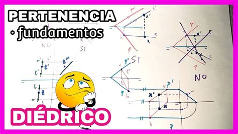 Una clase rápida sobre DIÉDRICO pertenencia punto recta y plano